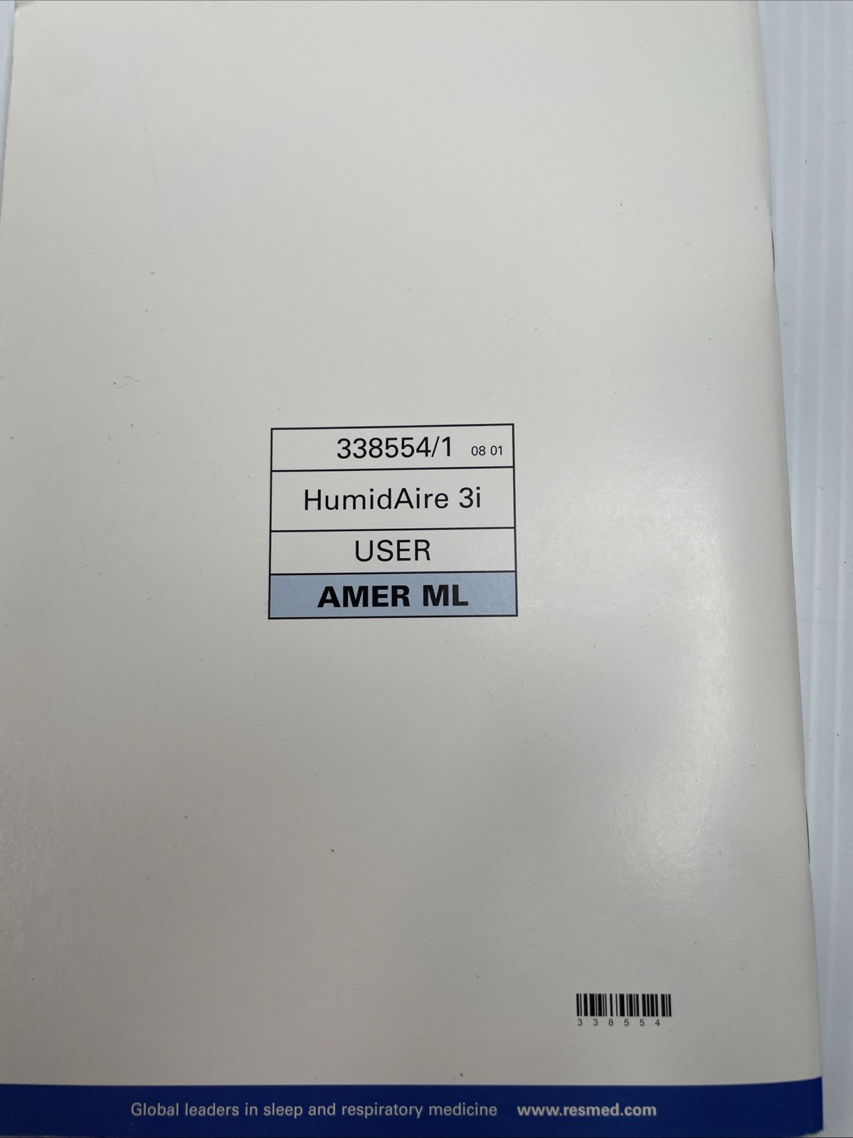 ResMed S8 Escape User Guide Manuals