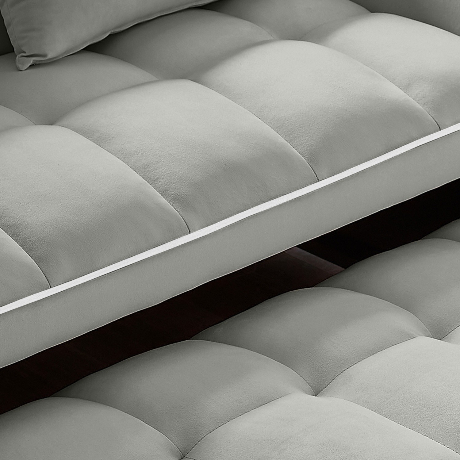 Convertible Velvet Sleeper Sofa Bed Loveseat Sofa w/ Pull-Out Bed & USB Ports