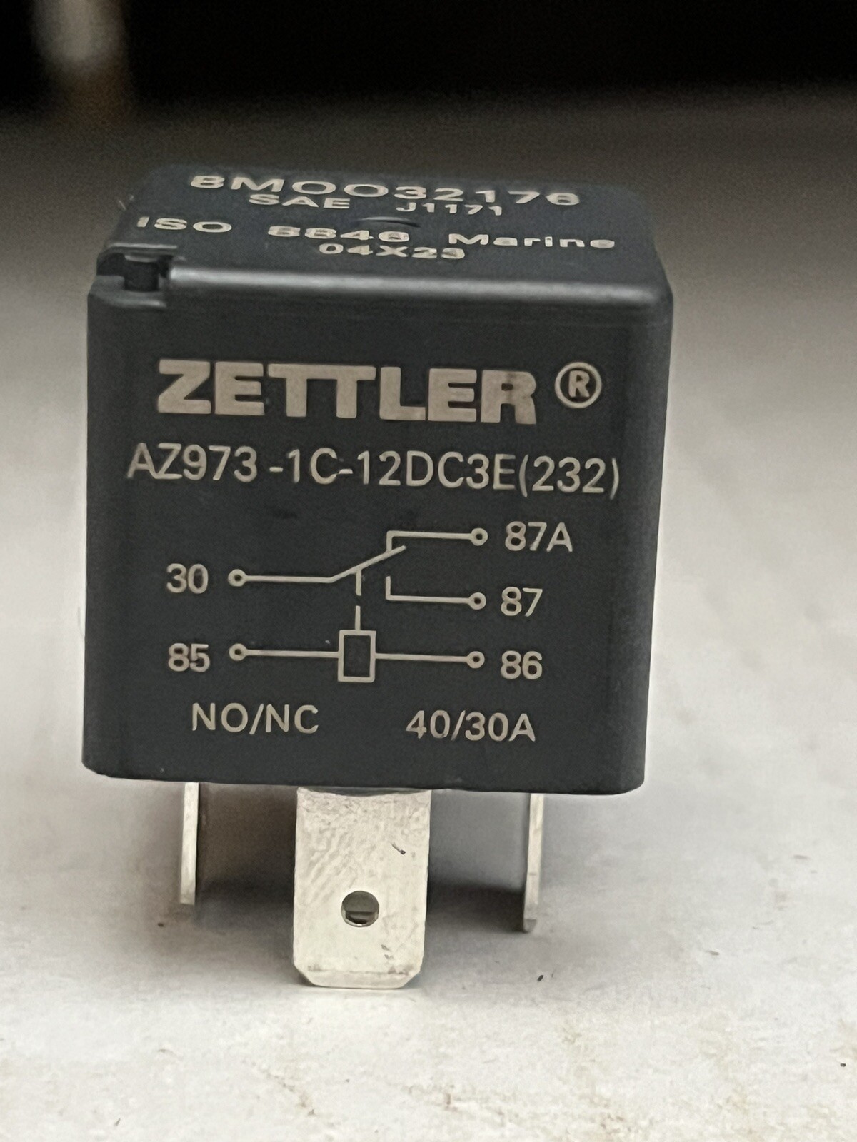 ZETTLER AZ973-1C-12DC3E(232), 8MOO32176, 8M0032176, 12VDC Relay SHIPS FROM USA