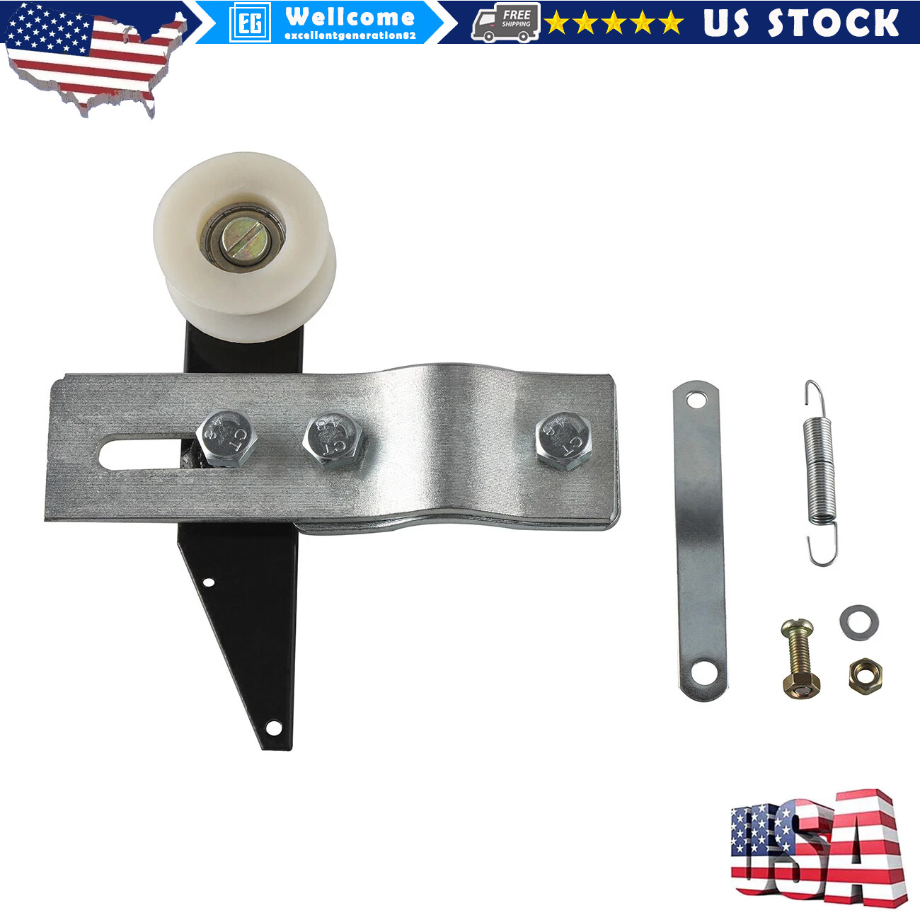 80cc Motor bike GAS ENGINE parts - SPRING bearing chain idler tensioner & PULLEY