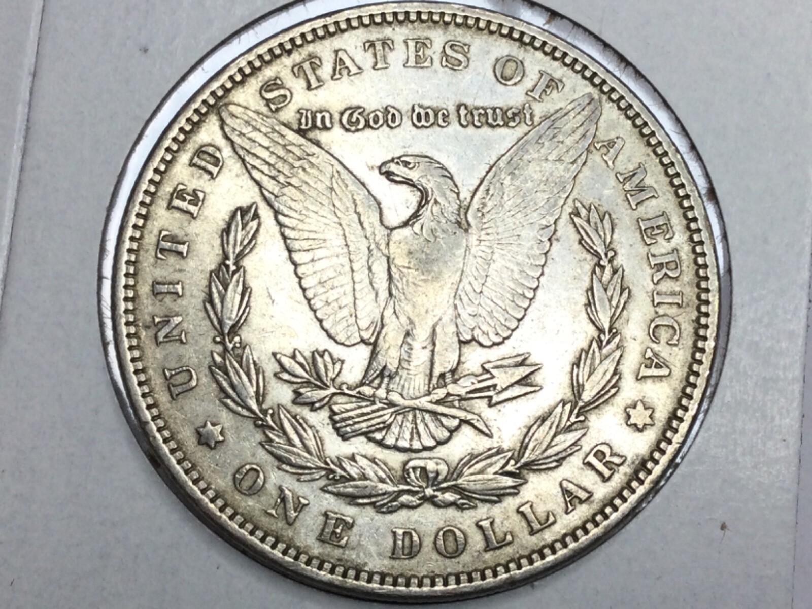 1892 Morgan Dollar in almost uncirculated