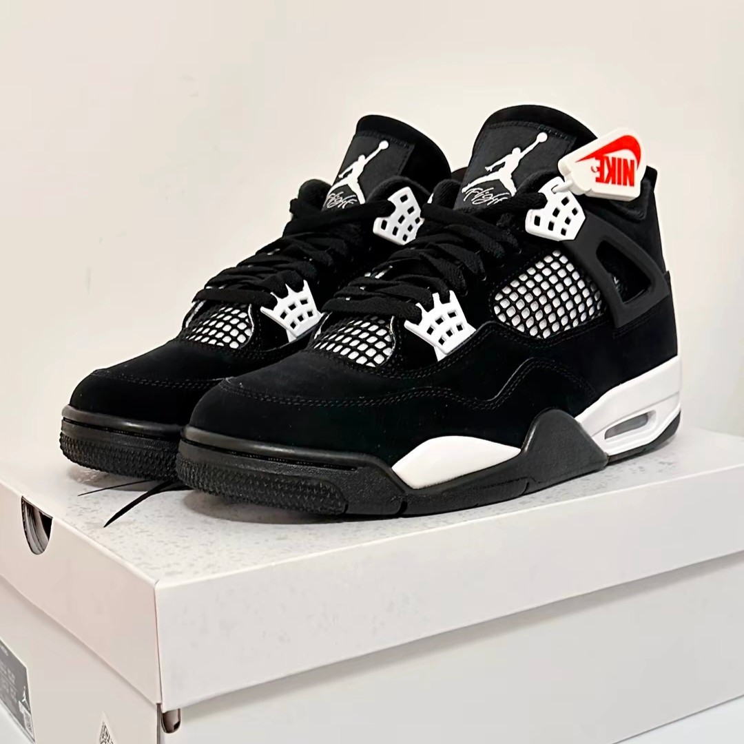 Jordan Air Jordan 4 Retro "White Thunder" Men's Mid-Top Basketball Shoes US 7-12