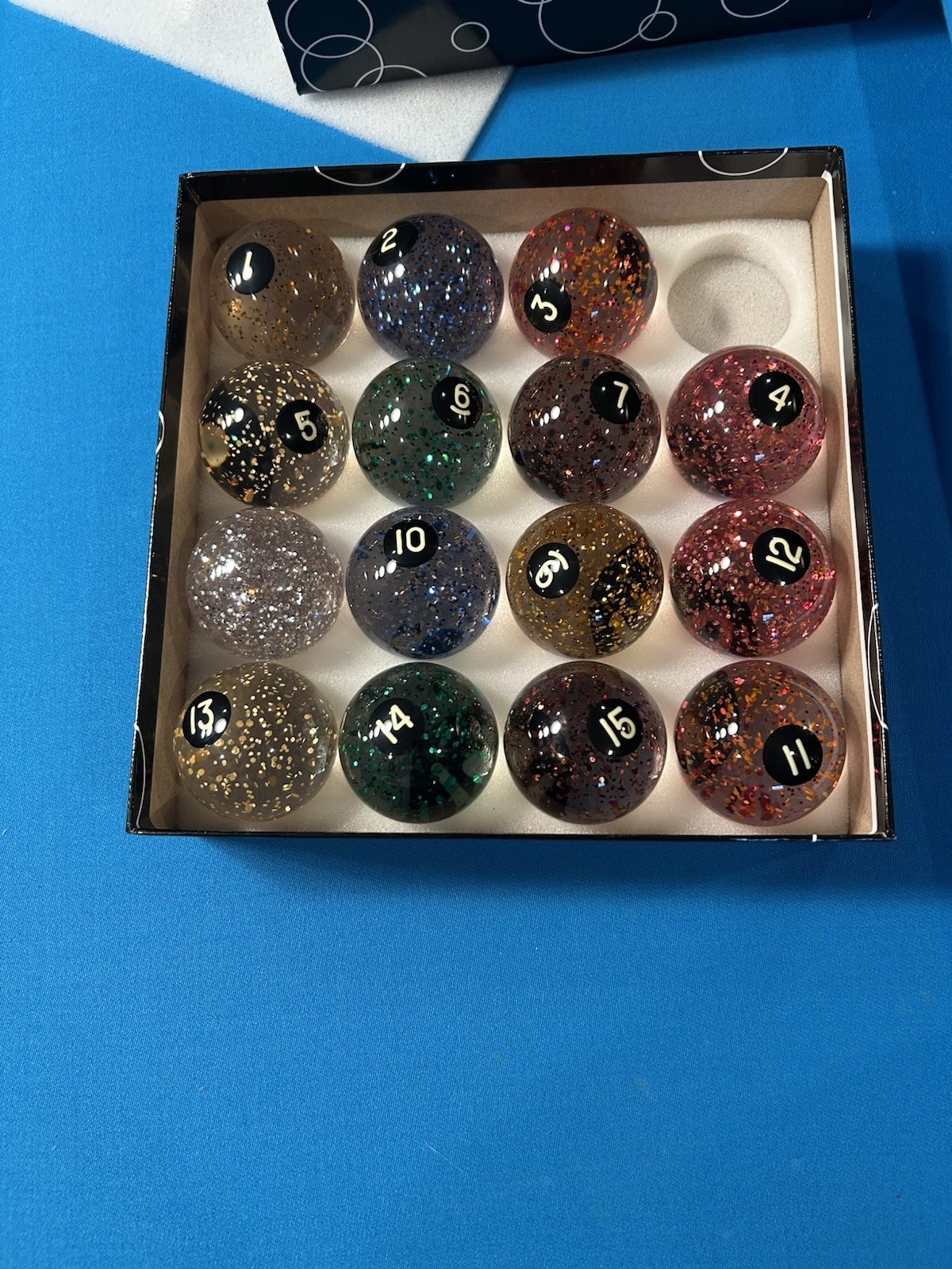 Glitter Individual Pool Ball Ten / 10 Ball
