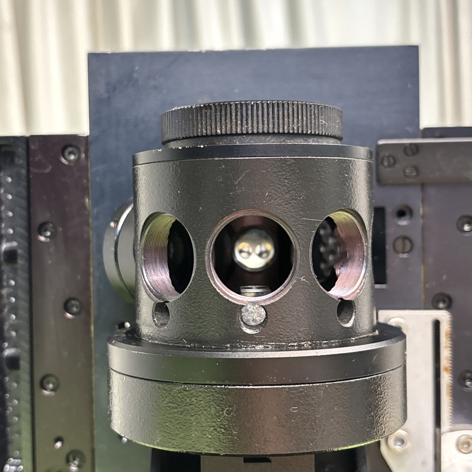 Ernst Leitz Wetzlar Microscope fluorescence? stage rotating mirrored condenser?