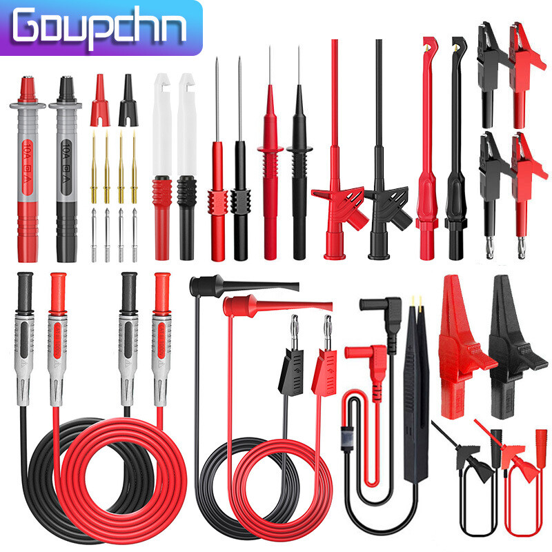 35PCS Multimeter Test Lead Kit with Alligator Clip Wire-Piercing Probe Test Hook