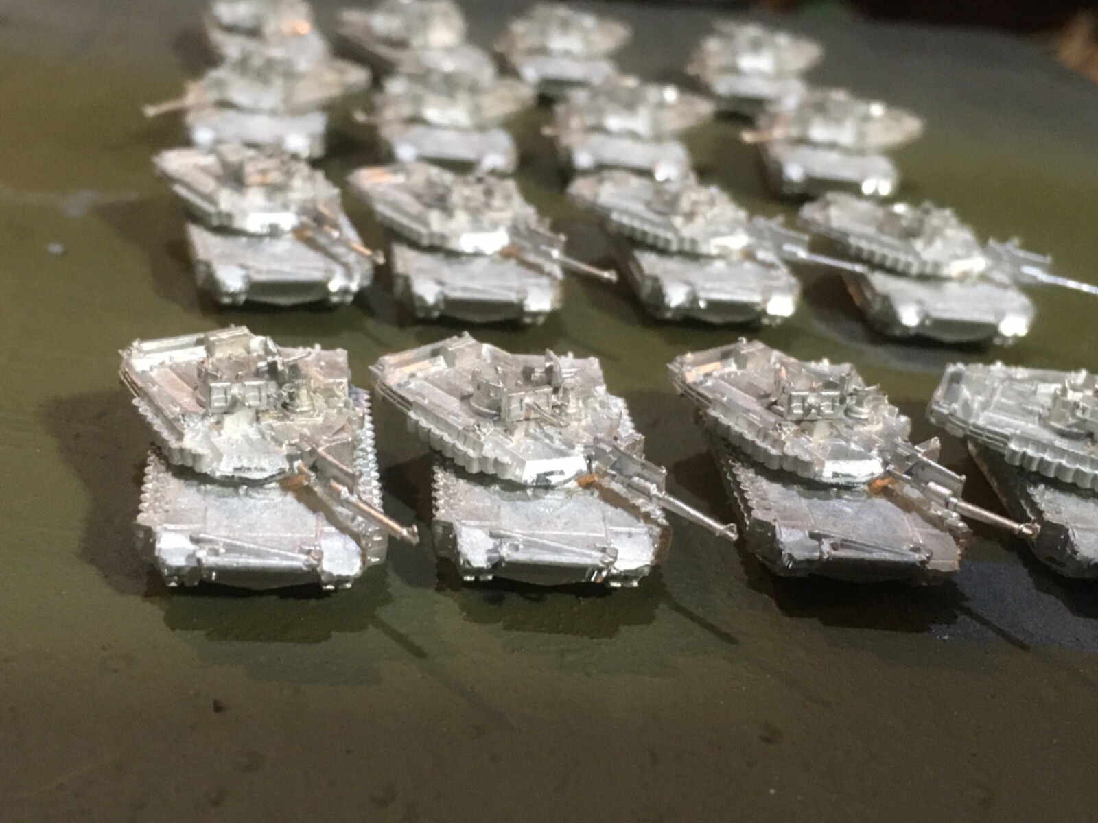 4 GHQ M1A2 TUSK 2 Abrams 1/285 Modern Micro Armor 6mm NATO War USA REDUCED 12.99