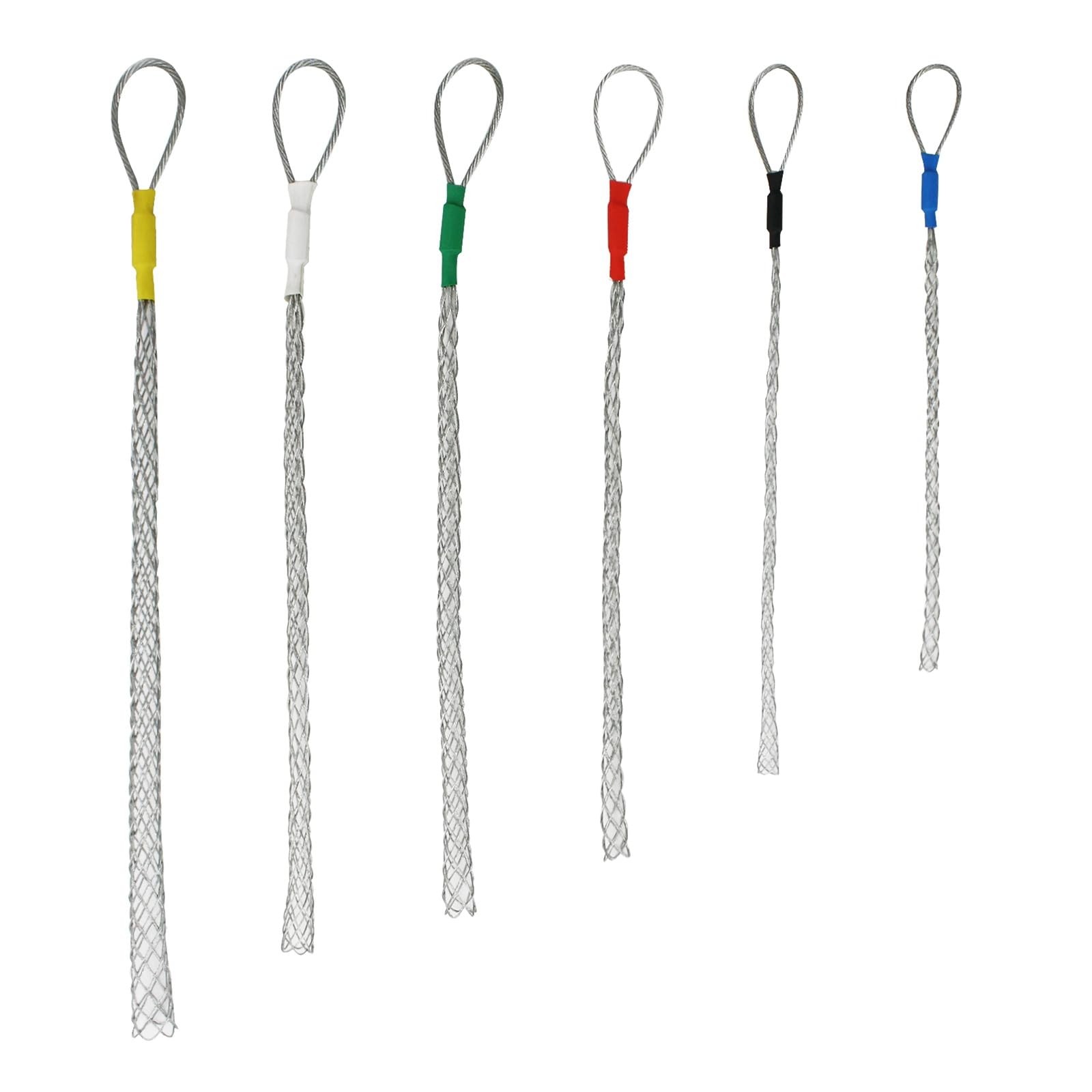 6pcs As A Set Cable Puller Socks Cable Pulling Sock Grip Wire Eye Mesh Wire Grip