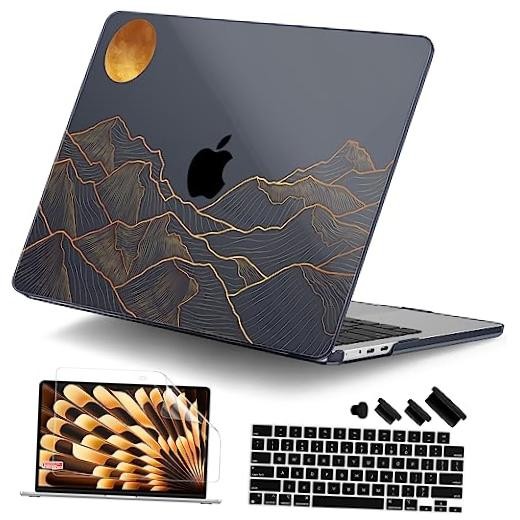 for MacBook Air 13 Inch Case M5 2026 M4 2025 M3 M2 2024 Abstract Mountain X692