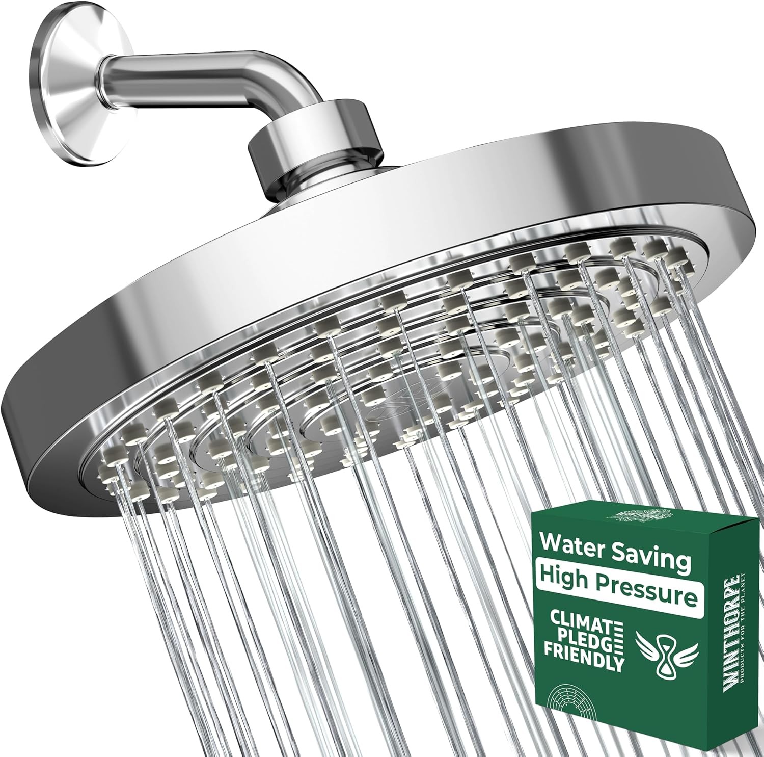 Winthorpe Water Saving Shower Head, High Prure Showerhead with