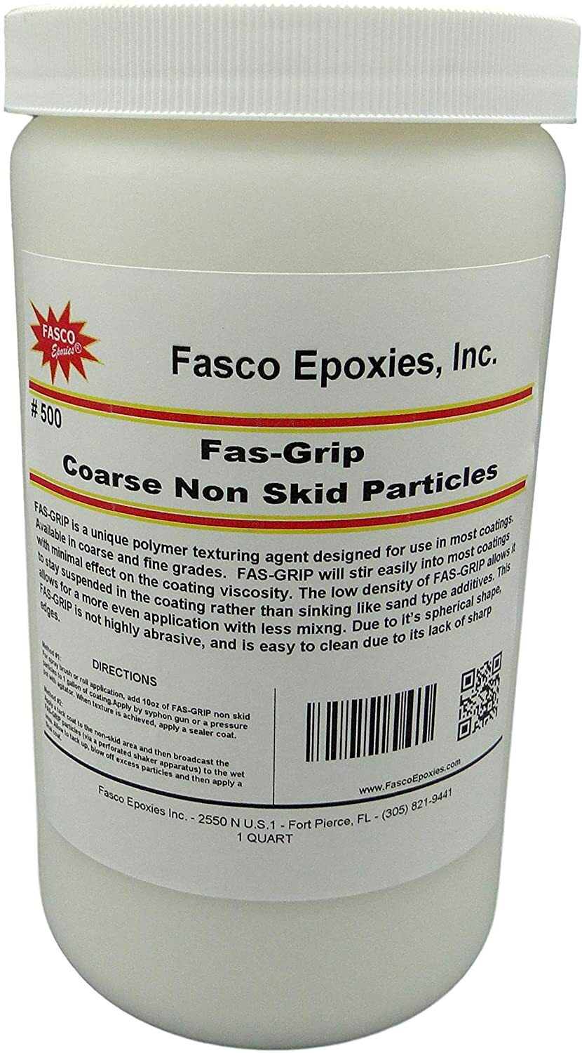 Non-Skid Paint Additive - Quart for 5 gallons - COARSE Anti-Slip Particles