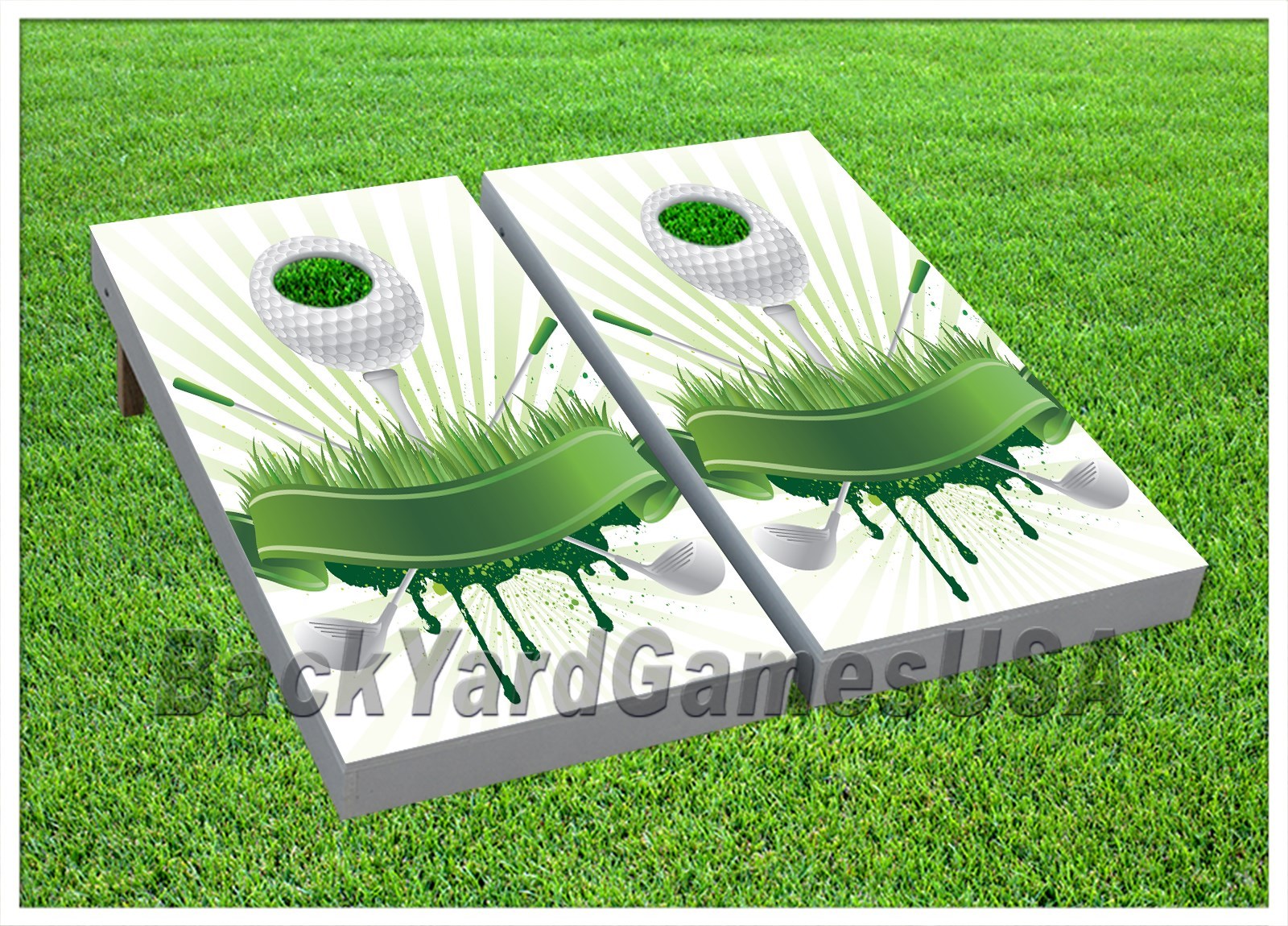Golf Fans CORNHOLE BEANBAG TOSS GAME w Bags Game Set 517
