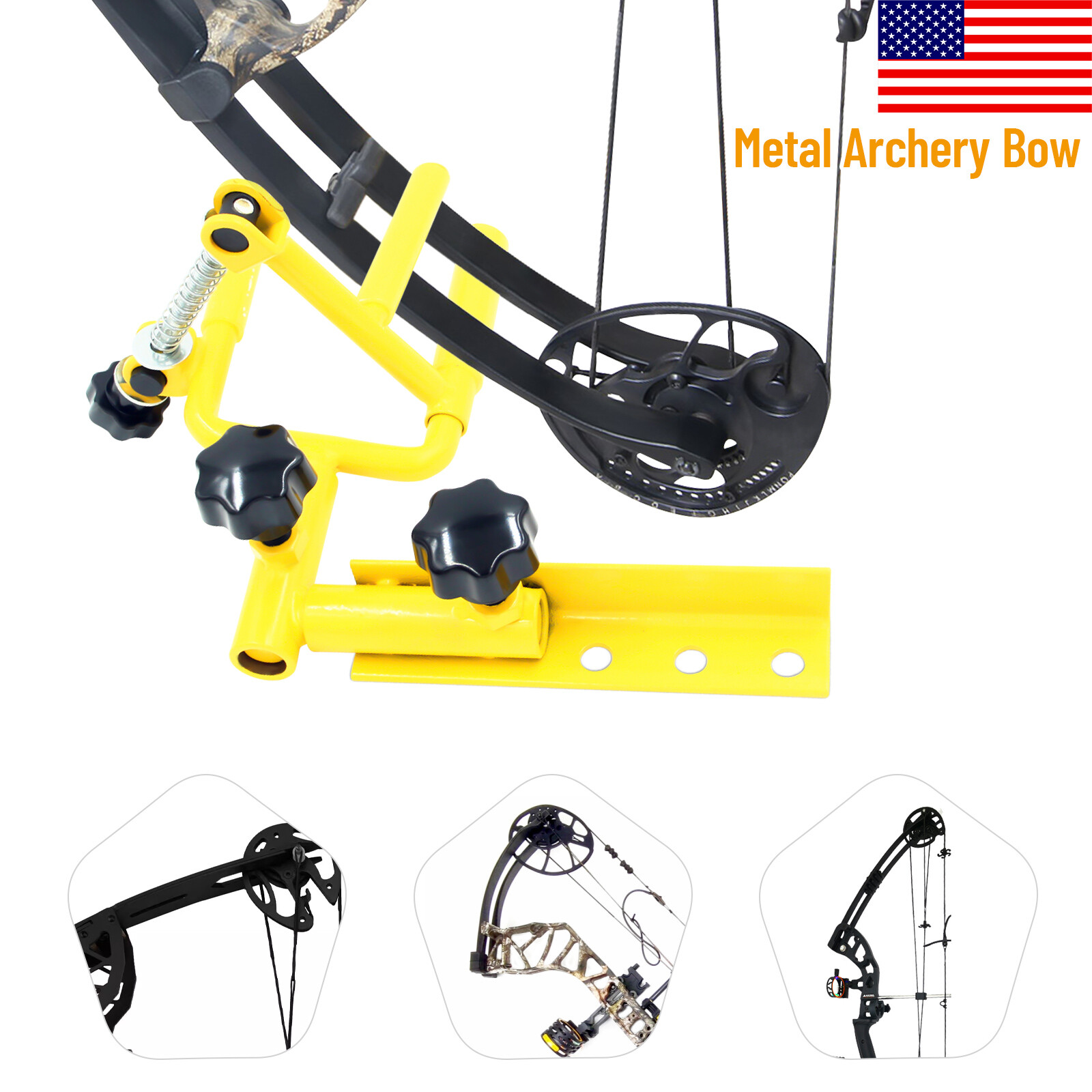 Bow Vise Archery Product Parallel Metal 360 Degree Rotation Universal 26*14*14cm