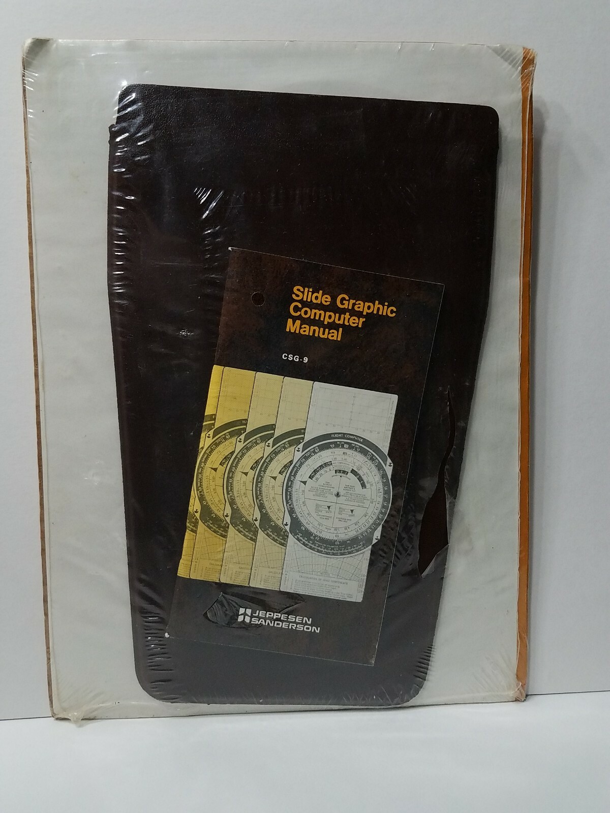 Vintage Jeppesen Sanderson Metal E-6B Flight Computer w/ Case & Manual New
