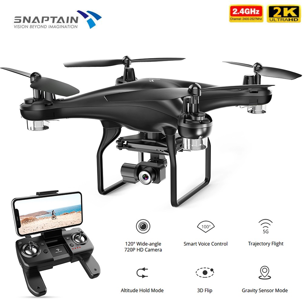 SNAPTAIN SP650 RC Drone 2K HD Live Video Camera Voice APP Control RC Quadcopters