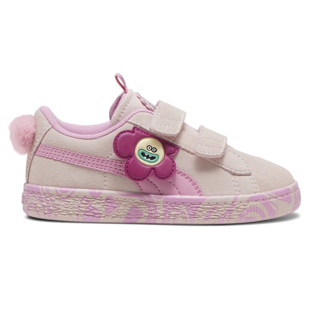 PUMA  X Trolls Suede Classic 2 Slip On  Toddler Girls Pink Sneakers Casual Shoes