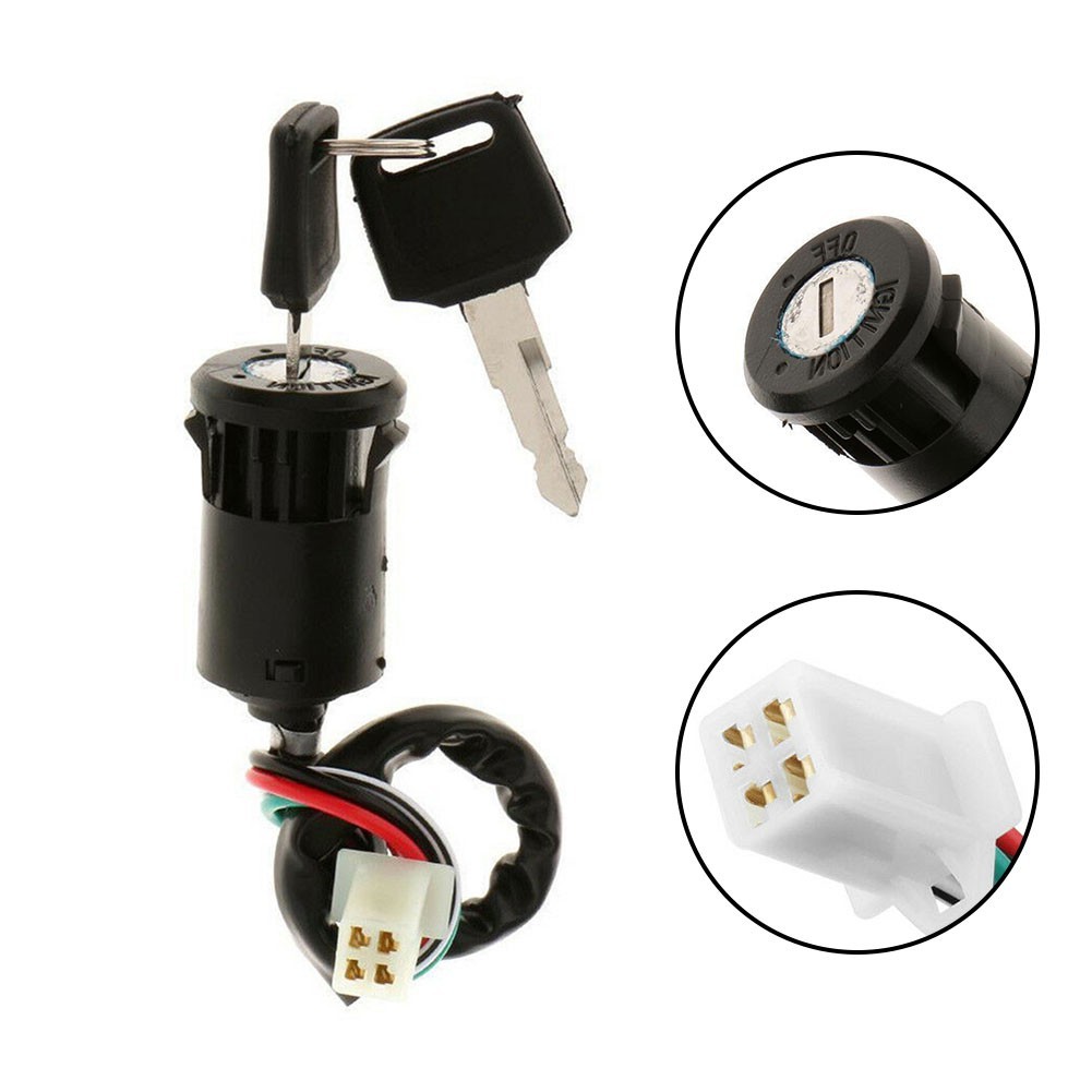 Essential Replacement Ignition Switch For 4 Wire Connection And 2 Keys