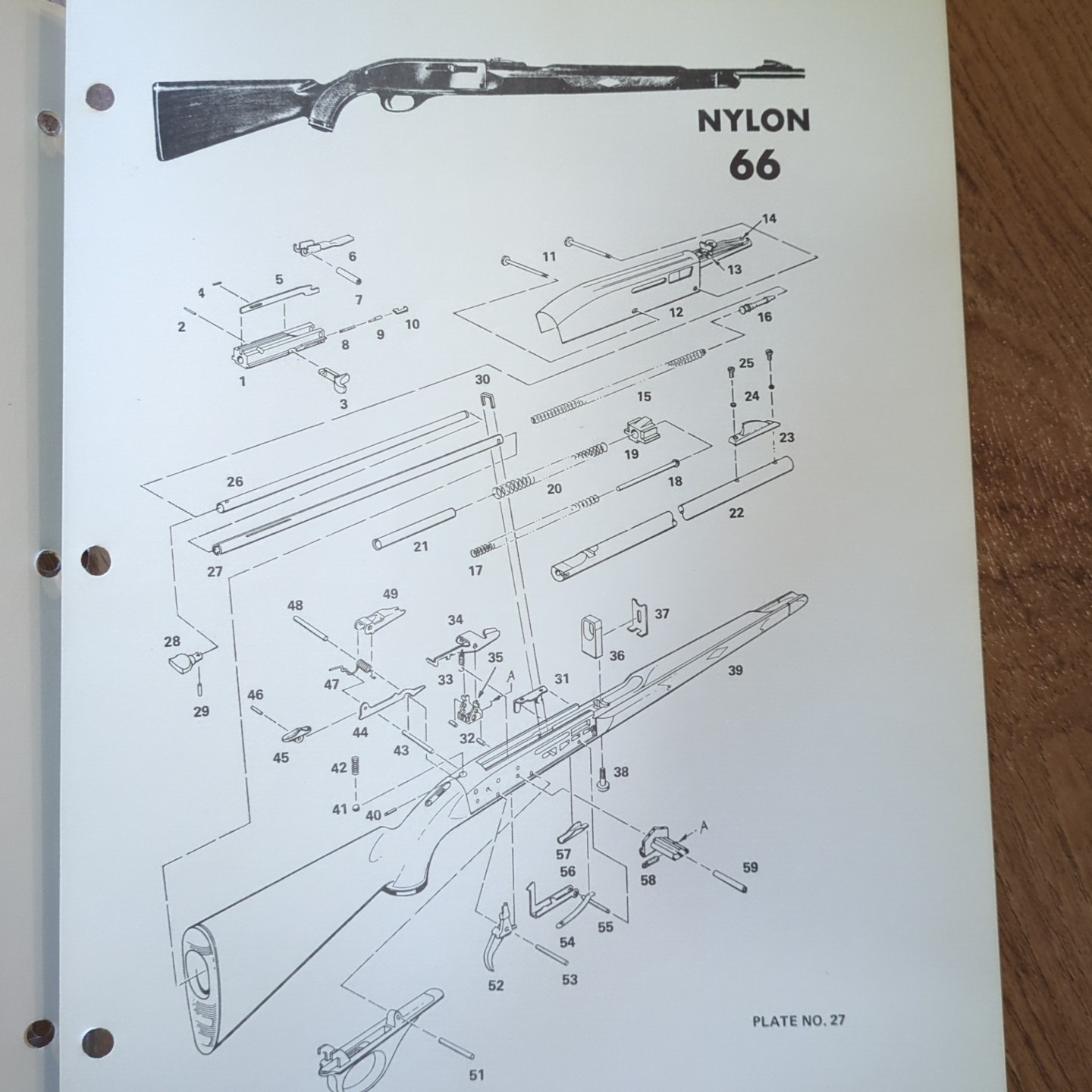 Vintage Modern Gun Repair School Course Lesson 30 Remington Nylon 66 Rifle