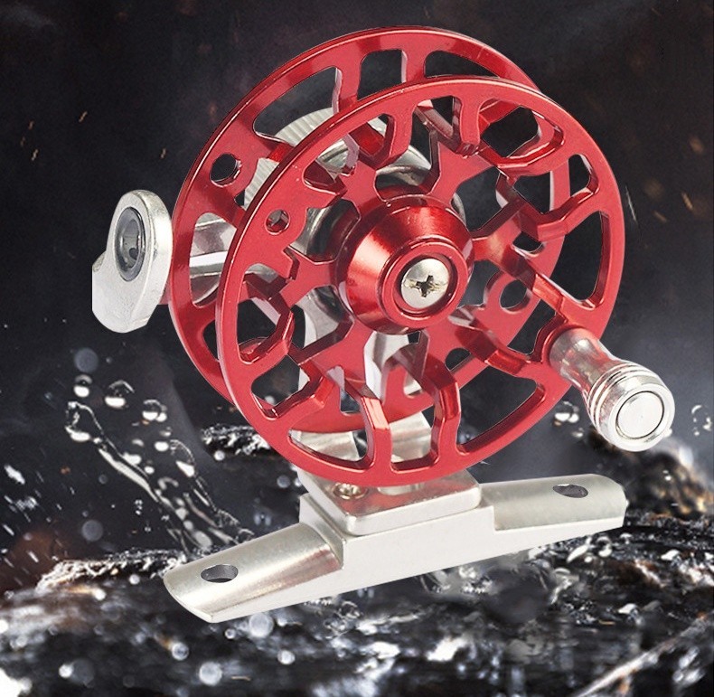 Metal Fishing Reel Upgraded Base, Lightweight Mini Fly Wheel Saltwater Freshwate