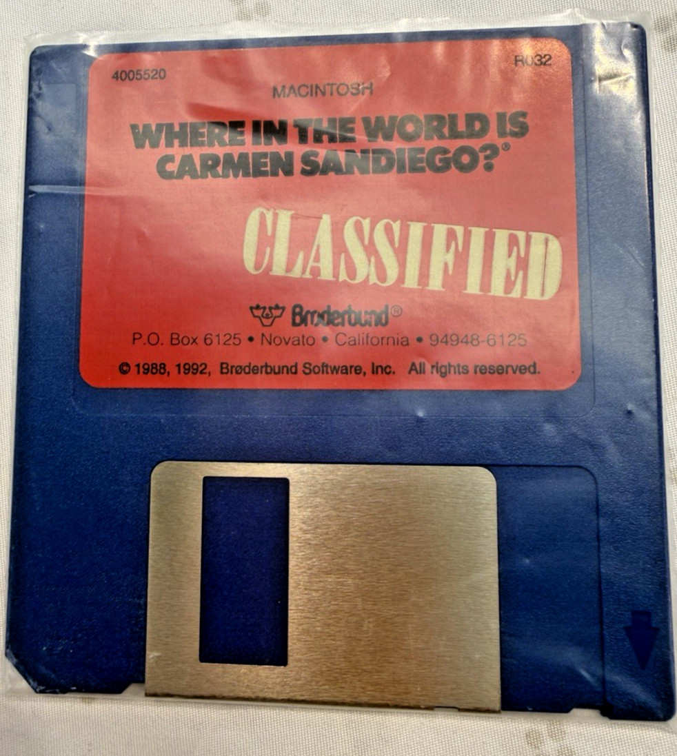 Where in the World is Carmen San Diego? For the Macintosh by Broderbund