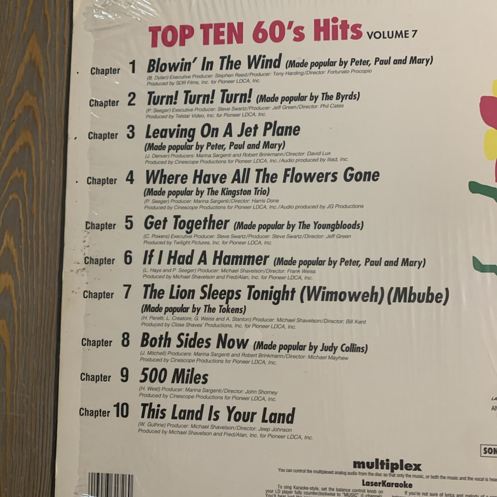Laserkaraoke Top Ten 60s Hits Dylan Byrds Gunthrie