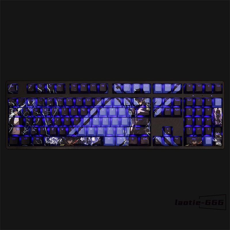 108 Keycaps Solo leveling Sung Jin-Woo Dye-sub PBT Keys for Cherry MX Keyboard