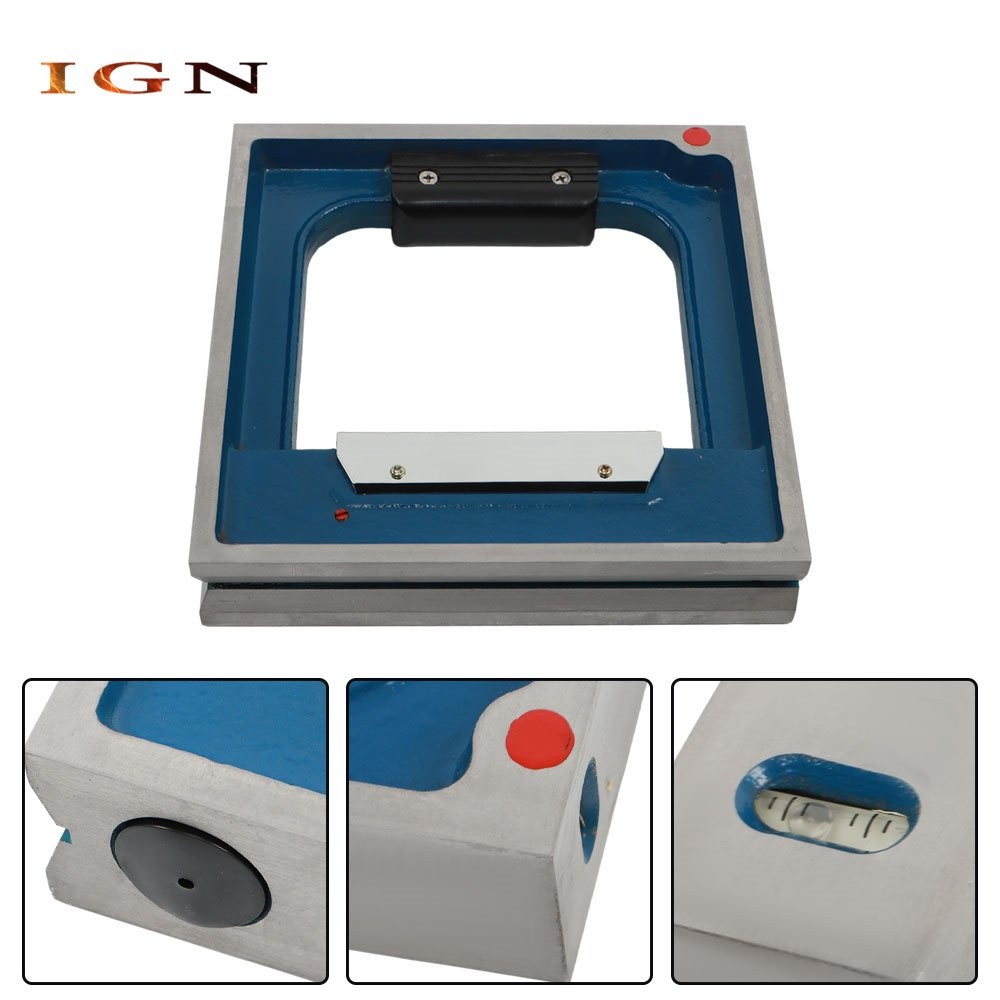 New 8 X 8" High Precision Frame Spirit Level Sensitivity 0.0002" Per 10"