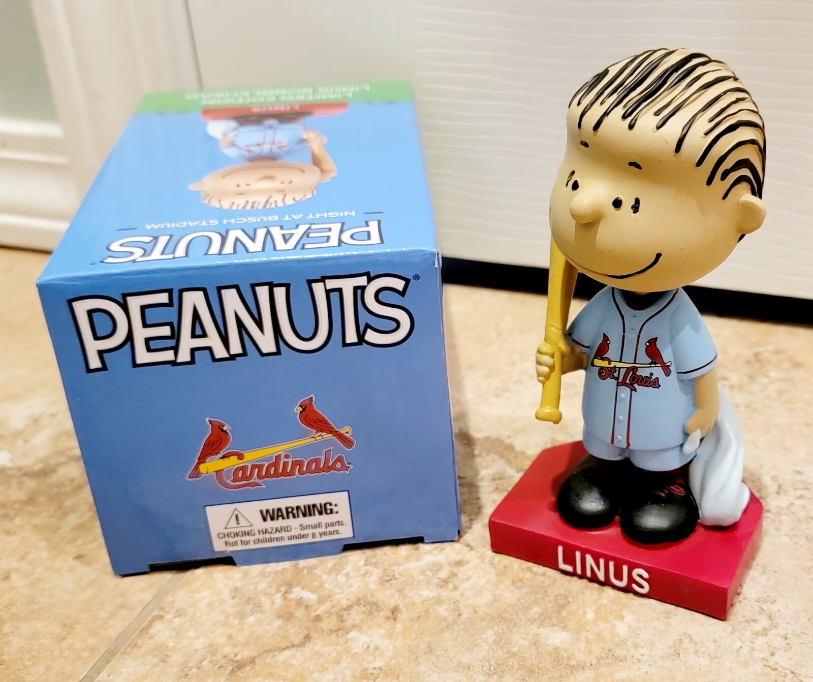 NIB St Louis Cardinals Linus Peanuts Bobblehead Busch Theme Limited Edition 2022