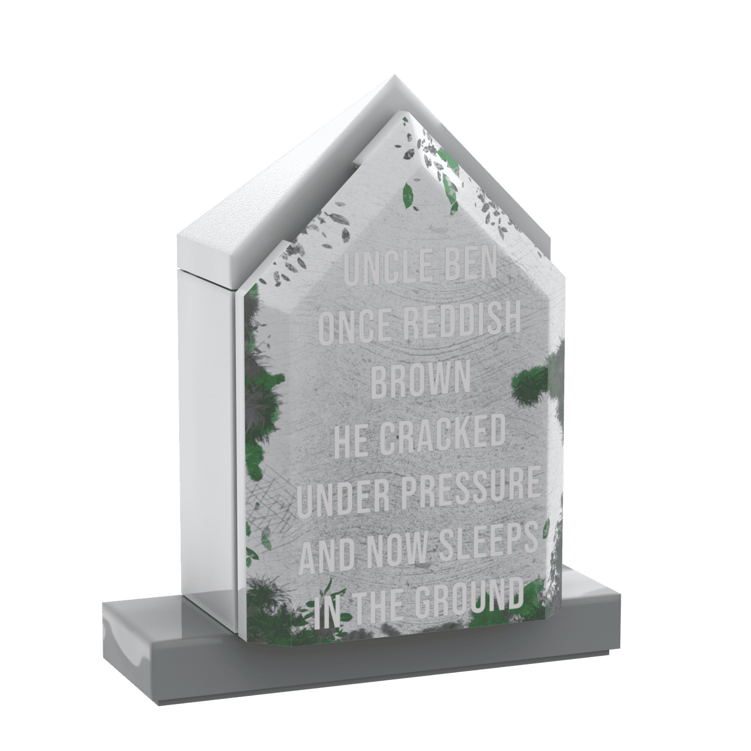 "Uncle Ben" Gravestone - Halloween MOC - Custom Printed - Minifig Accessory
