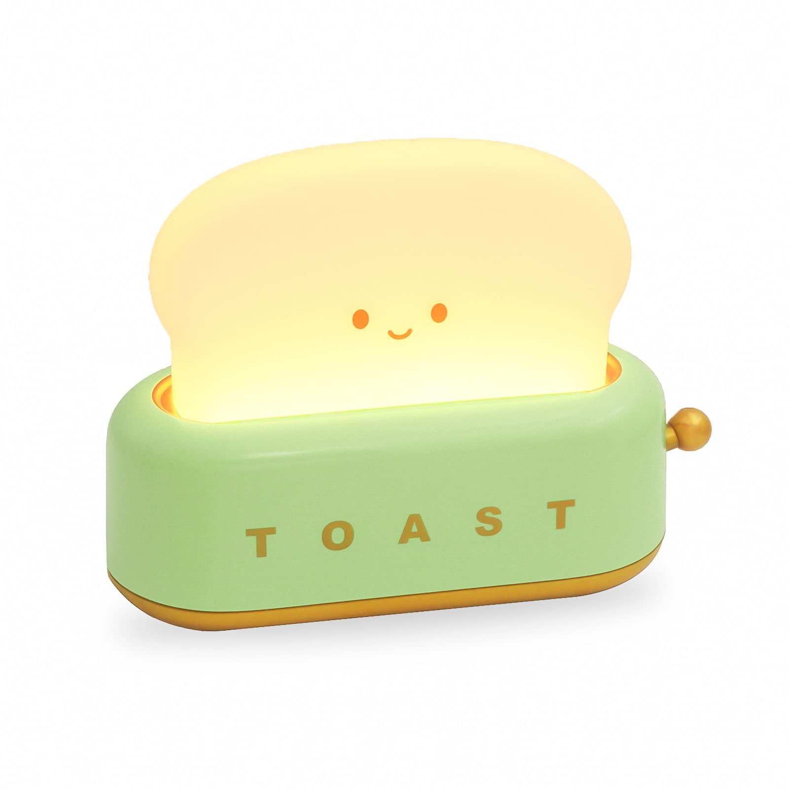 Cute Toast Night Light LED Dimmable Bread Light with Timer Sleep Lamp for Bed