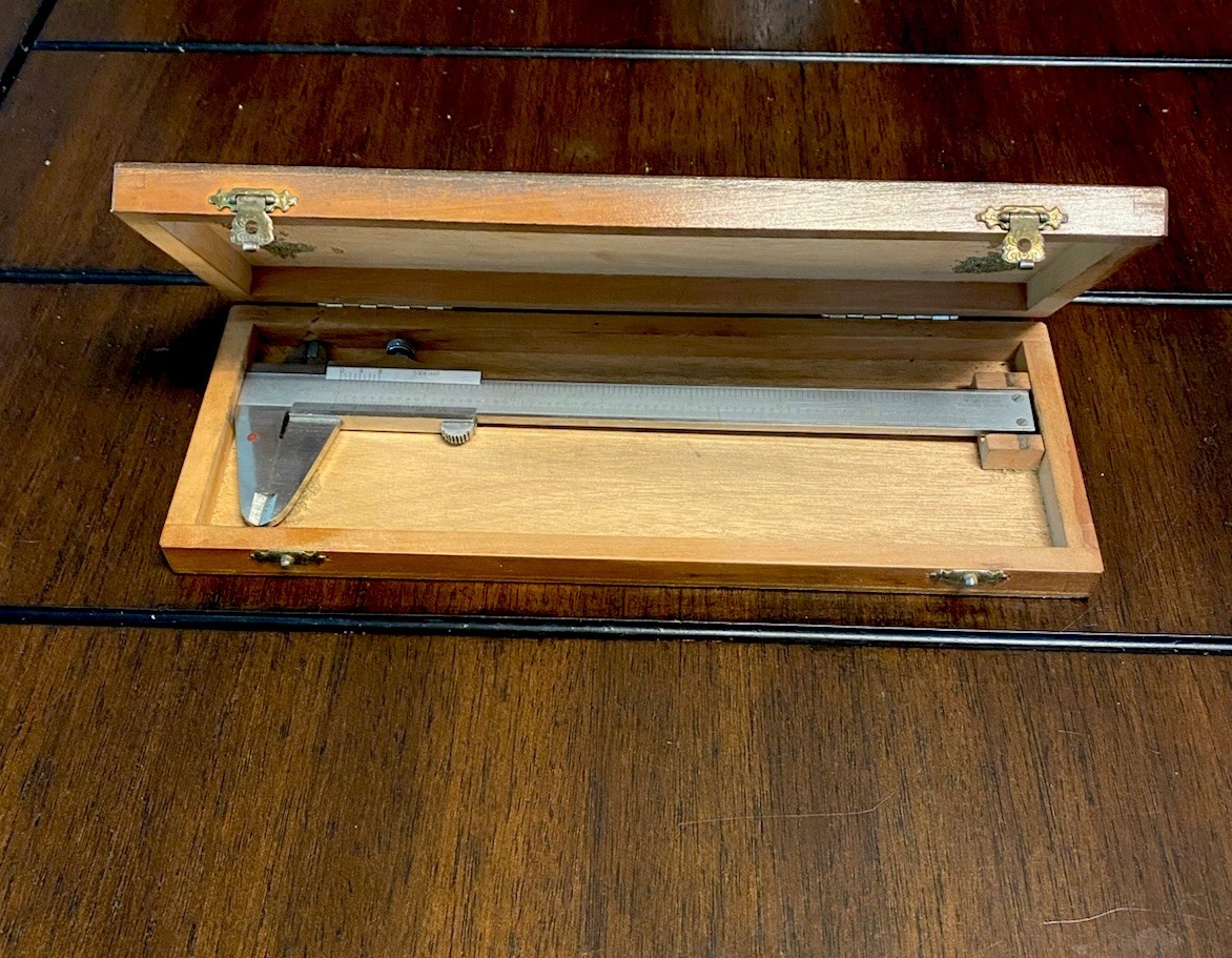 Vintage P. Roch Etalon Caliper 7" 1/28th 1/1000. Original Box - Switzerland