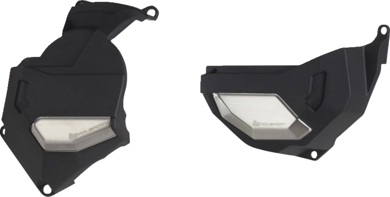 POLISPORT Clutch Alternator Cover Kit Black Honda