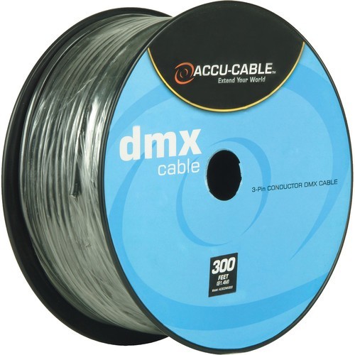 American DJ AC3CDMX300 22 AWG 300 Foot 3-Pin Conductor DMX Lighting Cable Spool