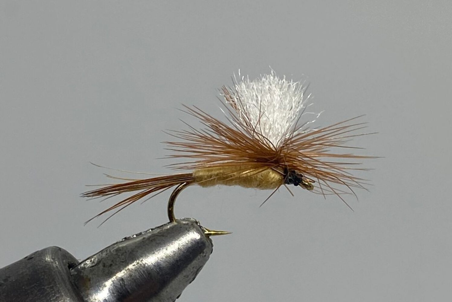 One Dozen (12) Parachute Light Hendrickson Dry Fly- Strike Fly Company