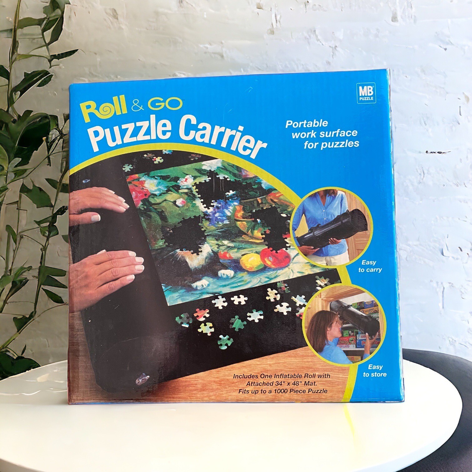 Roll & Go Puzzle Carrier Portable Work Surface for Puzzles Hasbro New Open Box