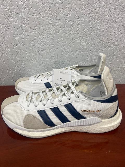 [FZ0551] Mens Adidas Tokio Solar HM White Navy Black Sneaker - Discoloring