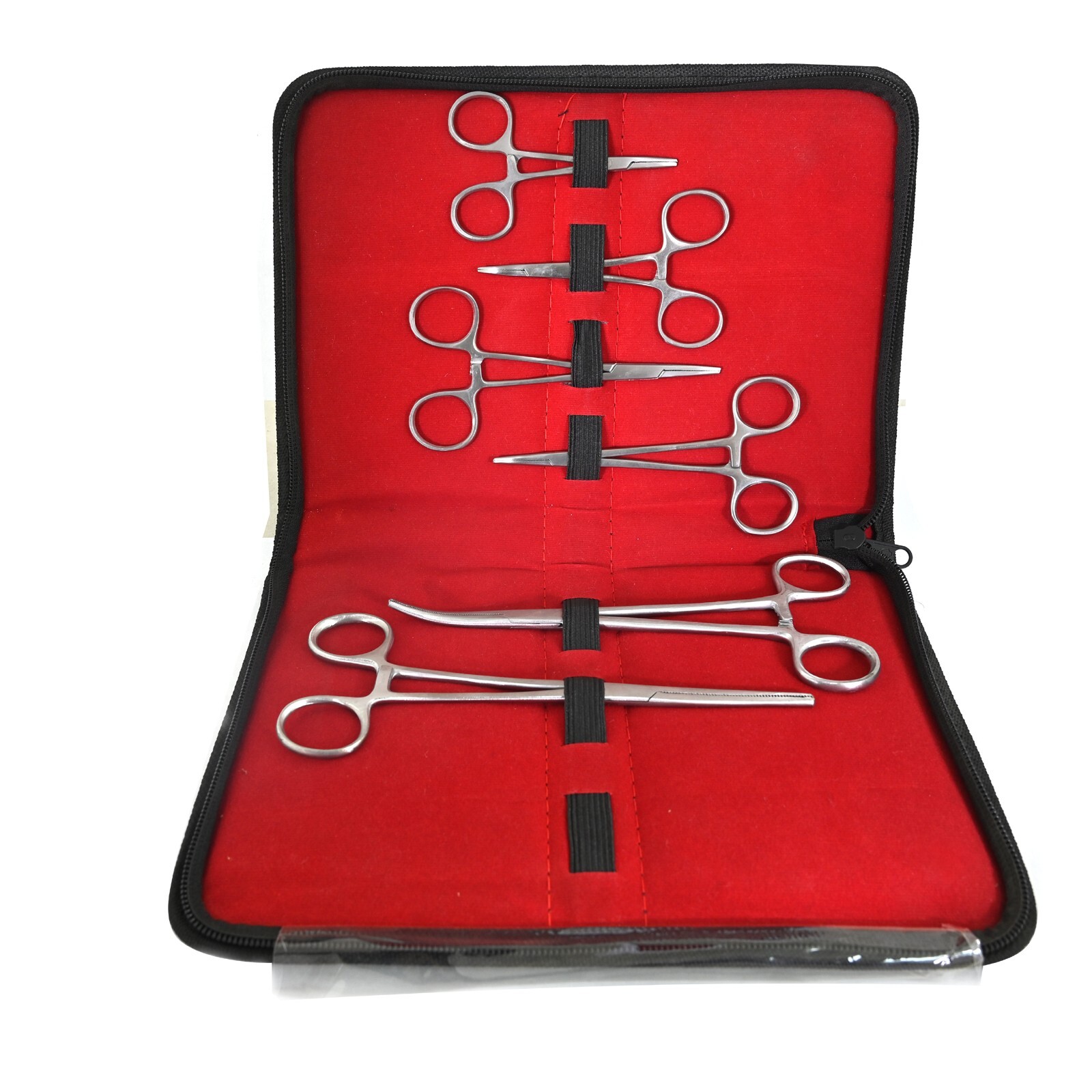German Grade 6-Piece Ultimate Hemostat Forceps Set Fishing Pliers FREE Case Kit