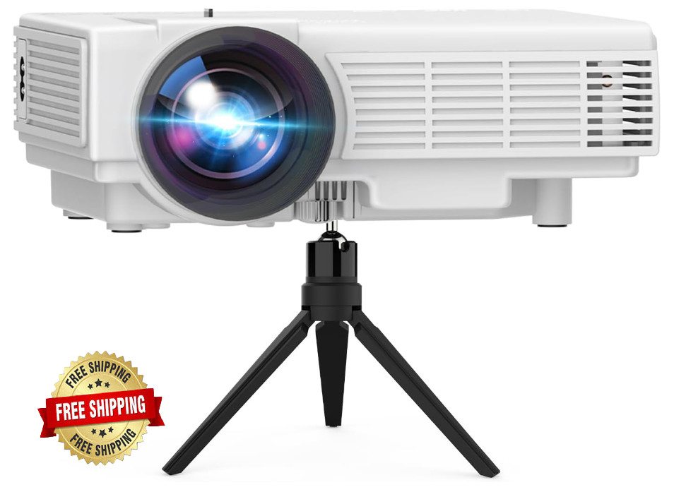 Proyector De Video Portatil Full HD Compatible Con TV Stick, HDMI, USB, TF...
