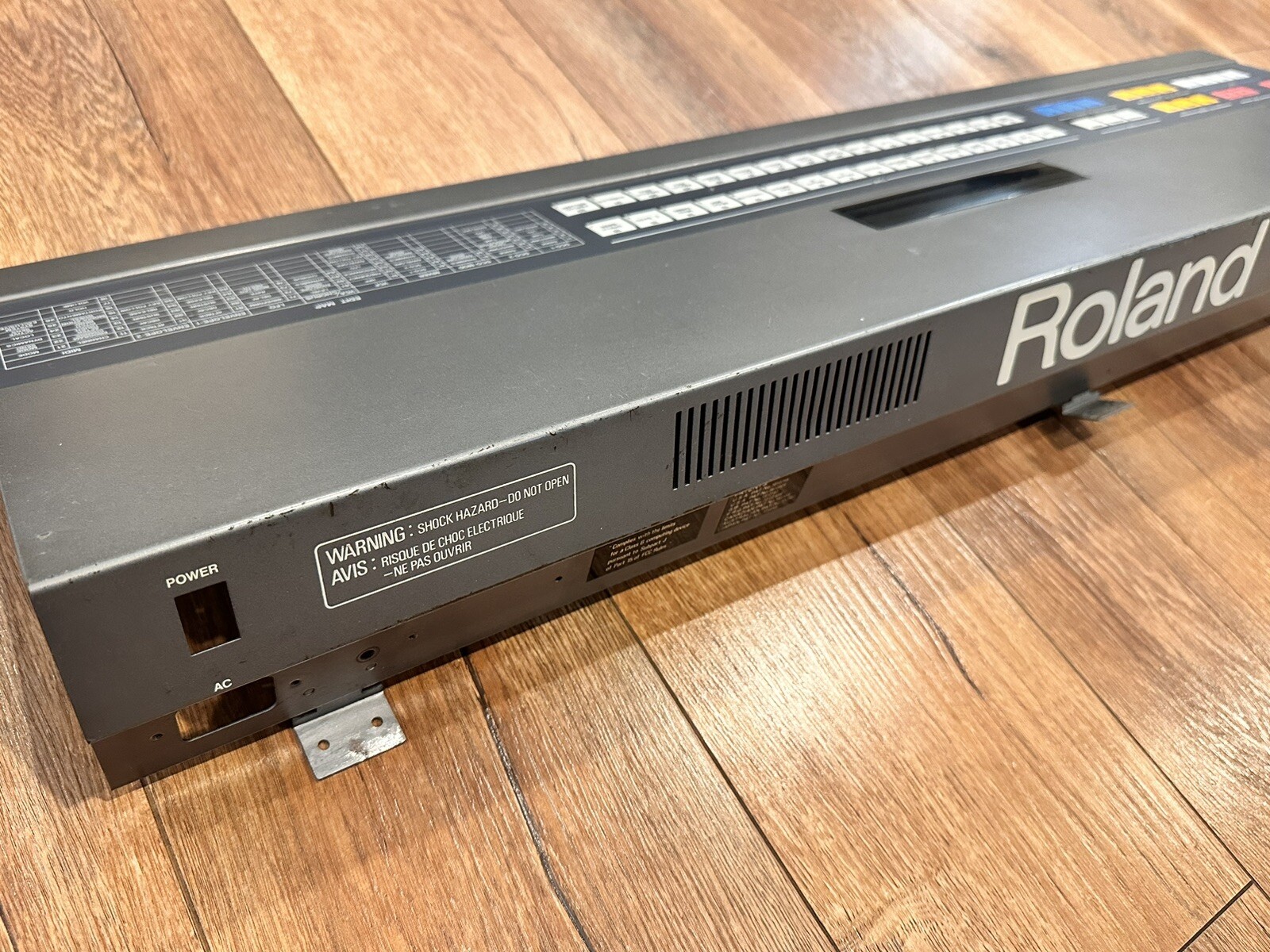 Roland JX-8P Synthesizer Top Metal Case Assembly