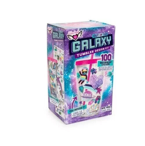 (4) Fashion Angels Out Of This Galaxy Sticker Tumbler Design Kit DIY Cup Craft