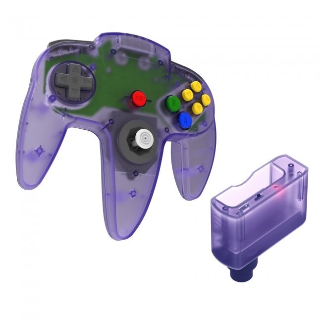 TeknoGame N64 Wireless 2.4 GHz controller s Atomic Purple