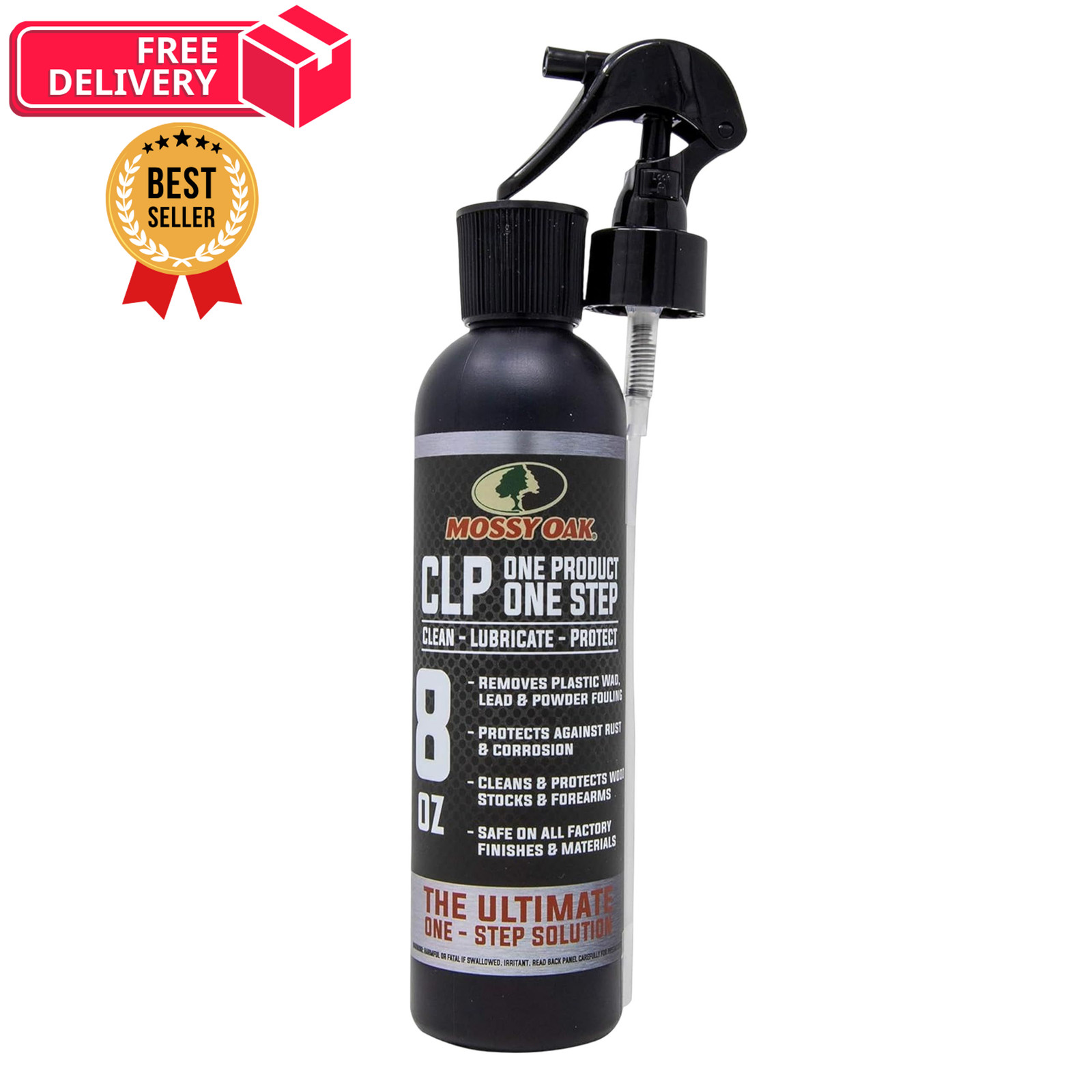 Mossy Oak CLP Gun Cleaning Oil | All-in-One Cleaner, Lubricant & 8 oz Sprayer
