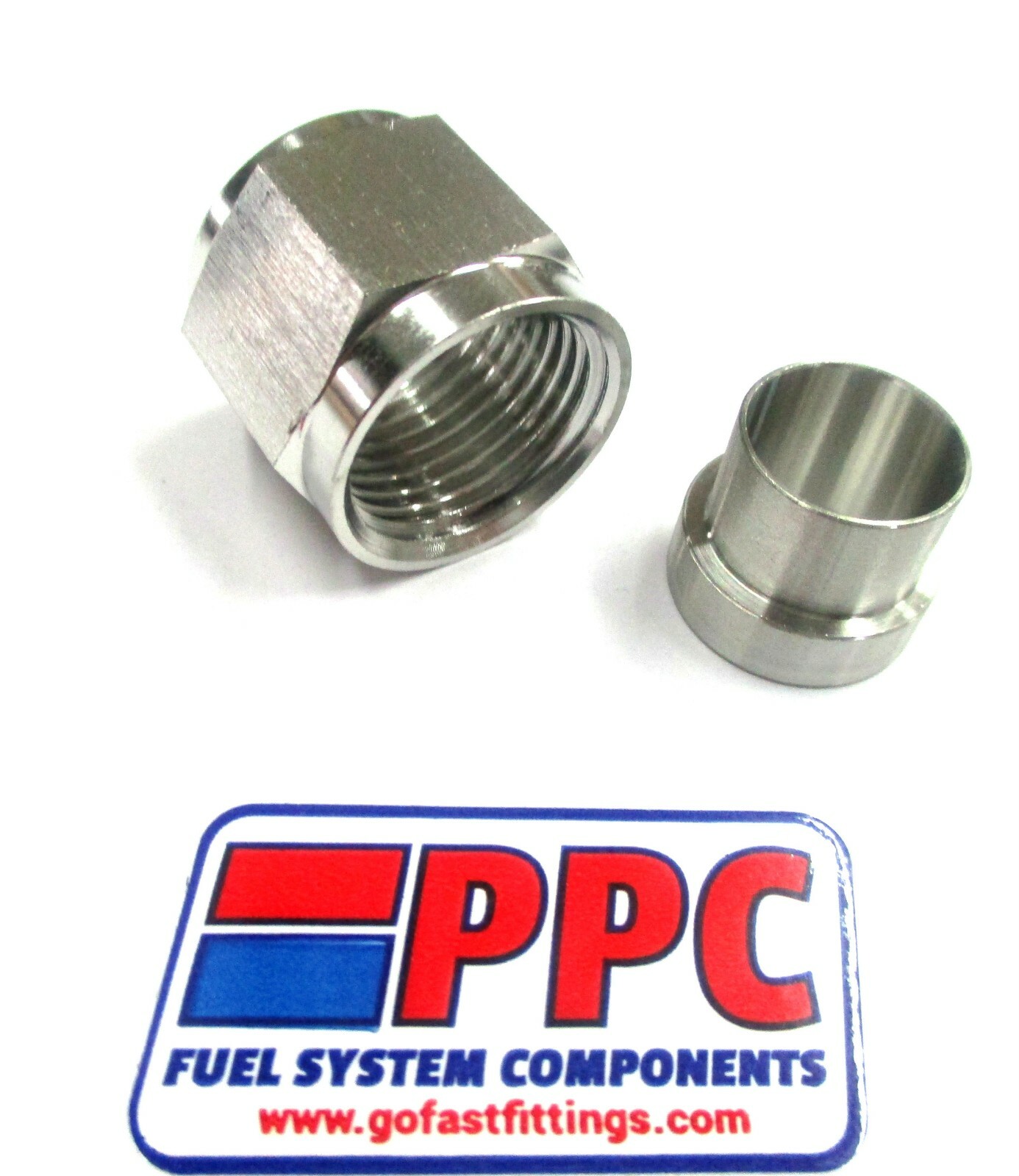 10 an Tube Nut & Tube Sleeve Fits 5/8'' O.D.Tube grade 304 stainless steel  1pc
