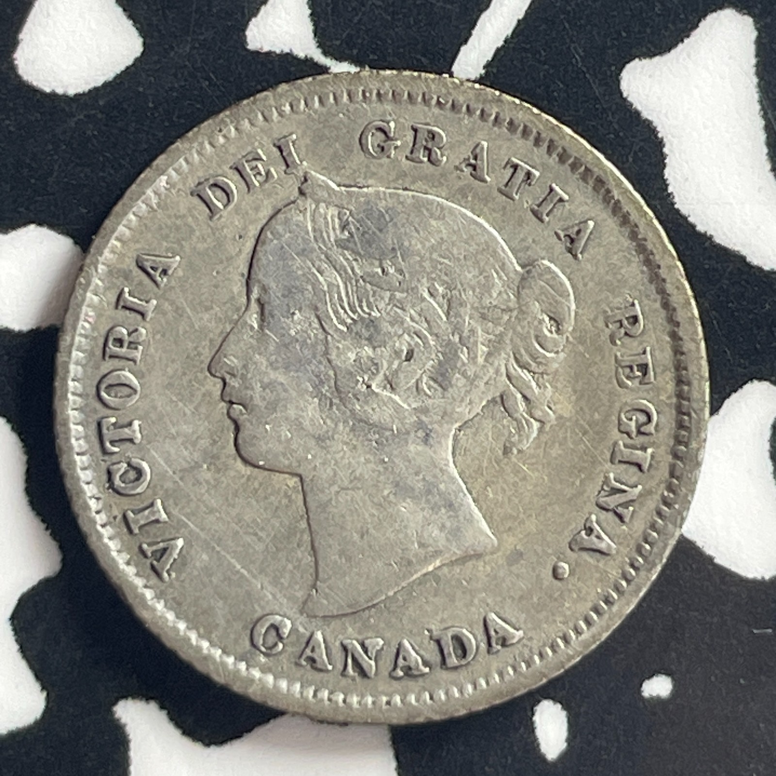 1880-H Canada 5 Cents Lot#T7886 Silver!