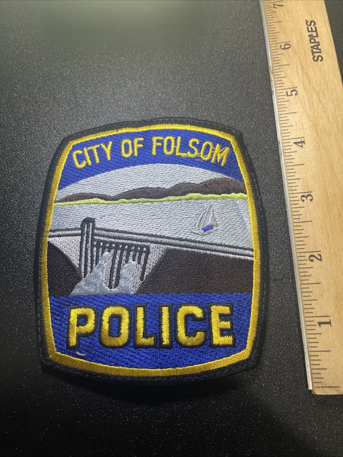 California City Of  Folsom Police Patch Souvenir