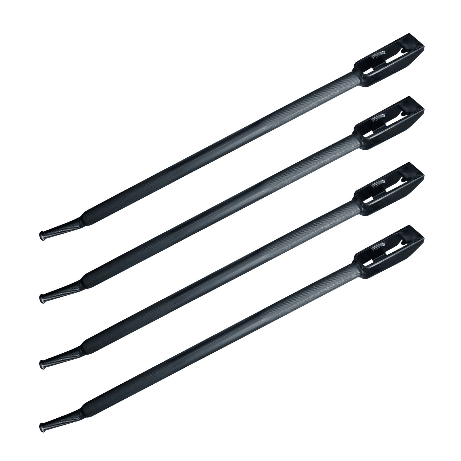 4 Pack 35" Combination Winch Bar for Flatbed Trailer Tie Down Strap Black Coated