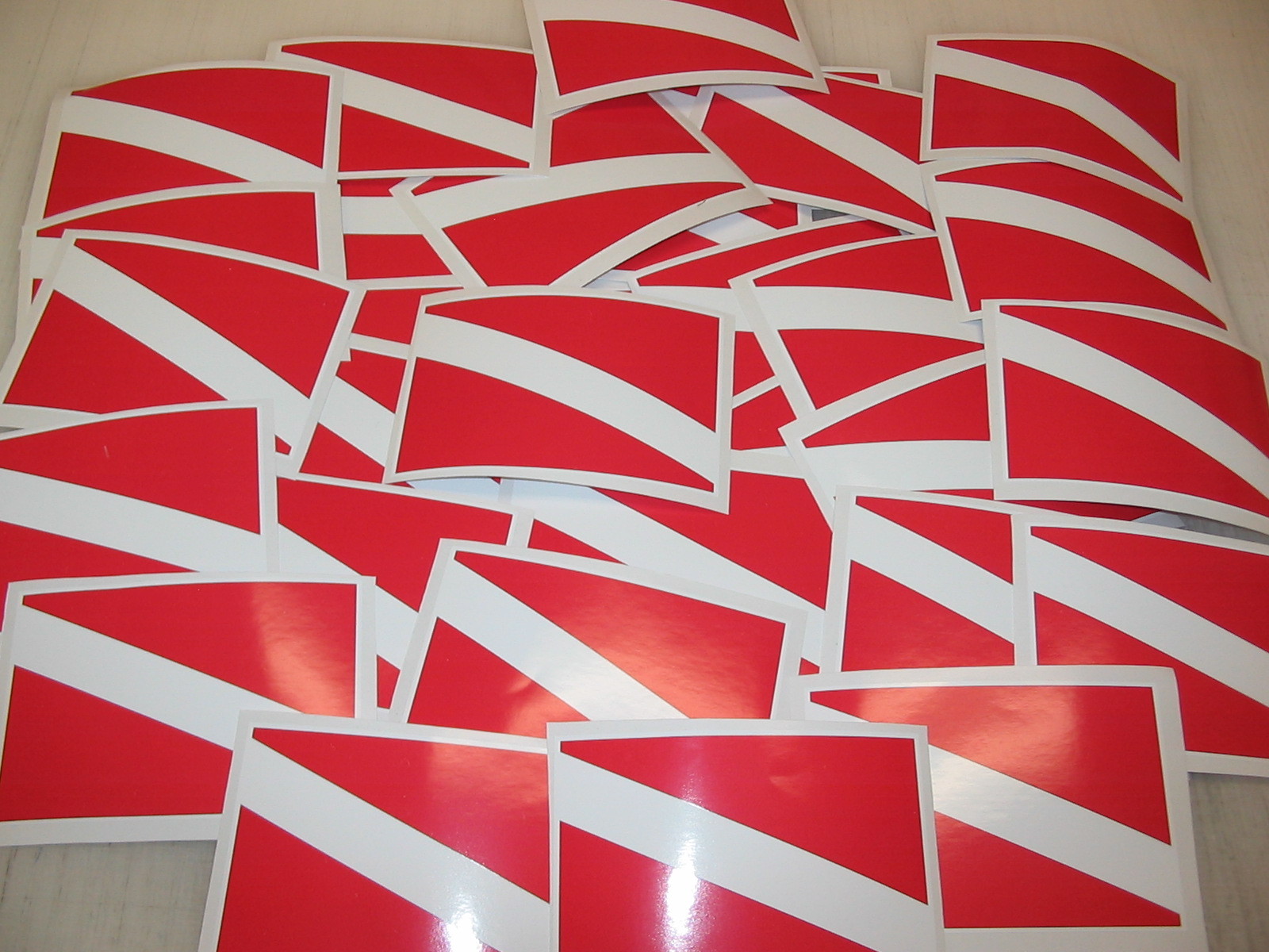 25 SCUBA DIVE FLAG Sticker Decal LOT 4 boat car Window Truck Tank Gear