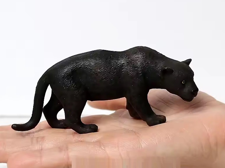 Black Panther Animal Figure Toy PVC Wildlife Small Figurine Birthday Gifts