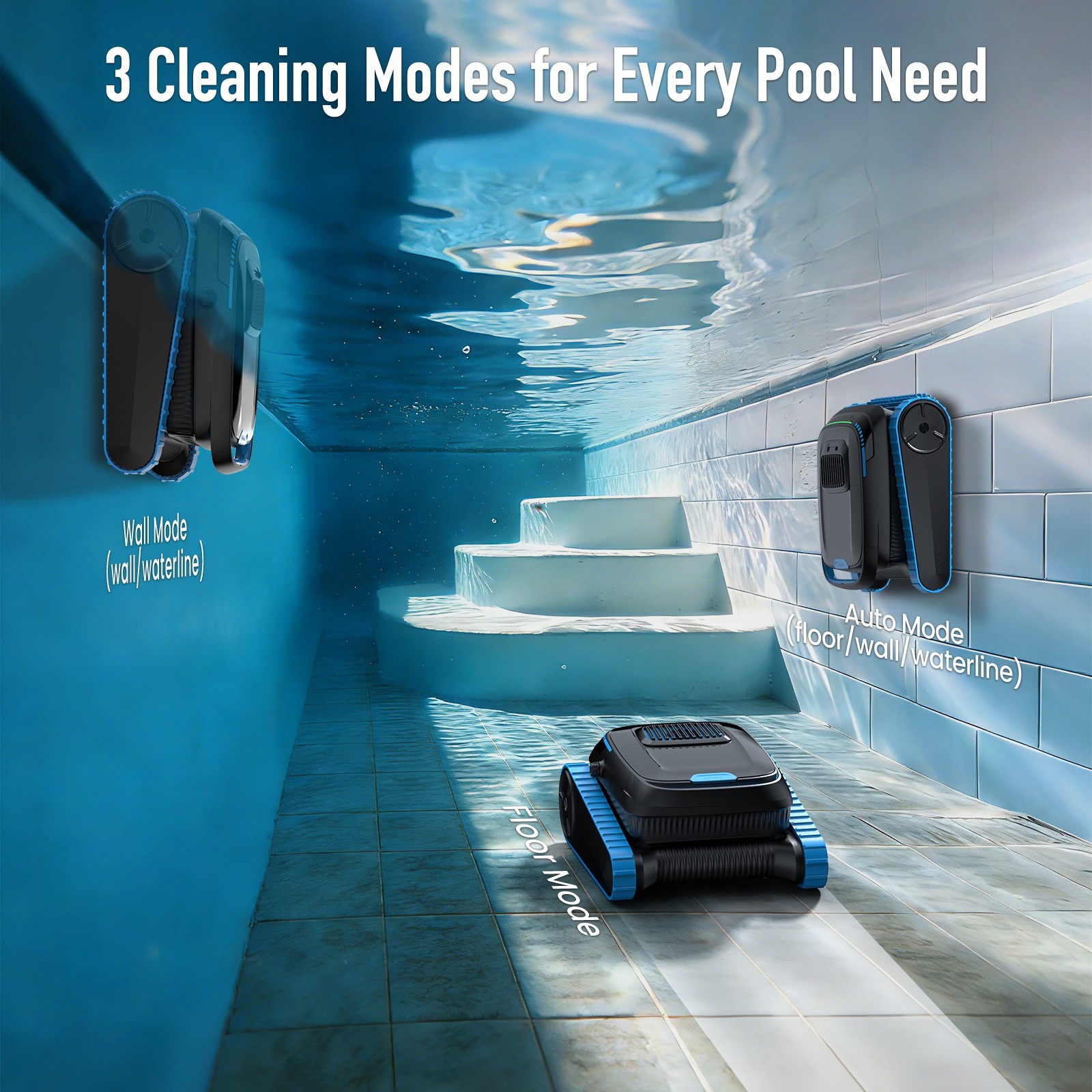 AIRROBO CP40 Automatic Robot Pool Cleaner Robotic Vacuum Inground Pool Smart APP