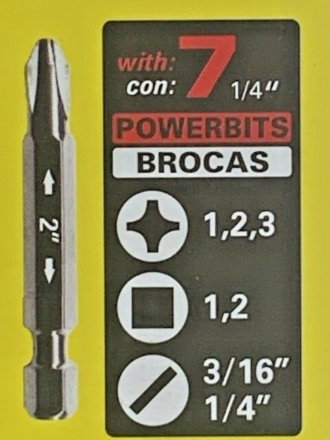 PICQUIC DASH 7 Screwdriver - Multi Bit with 7 Hex Powerbits - Black