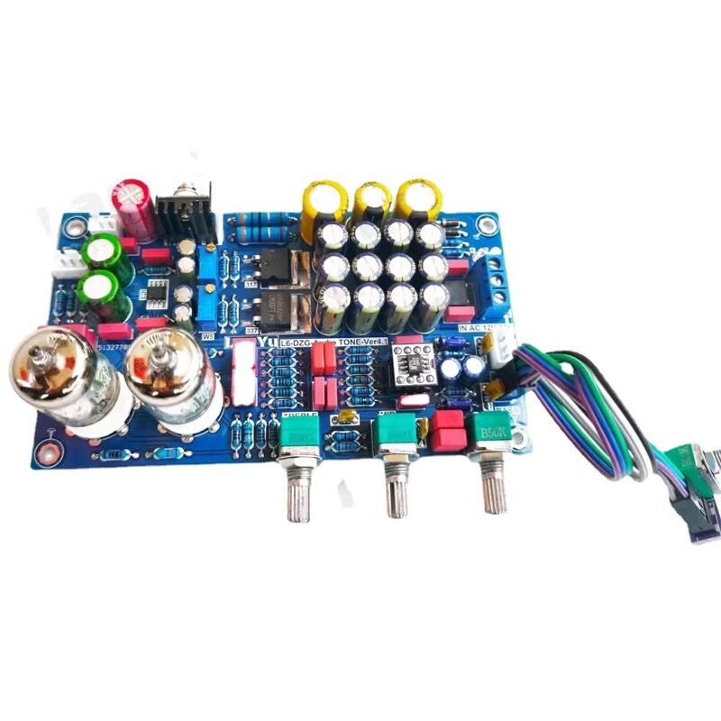 L6-GE 5654 Electronic Tube HiFi Preamplifier Tone Board AD847 Operational Amp